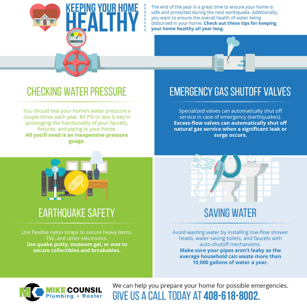 Keeping your home healthy infographic
