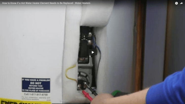 The man repairing water heater.