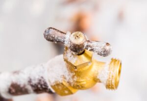 Frozen Outdoor Faucet