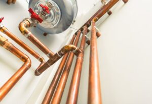 Copper Pipes in Home