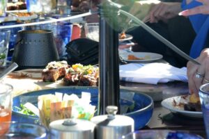 Food at a Mike Counsil Plumbing and Rooter event