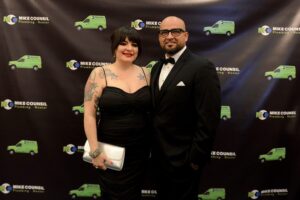 Mike Counsil Plumbing and Rooter employees at a company party
