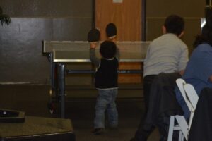 A child playing ping pong in San Jose, California