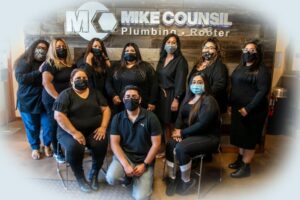 Group photo of the Mike Counsil Plumbing and Rooter team in San Jose, CA.