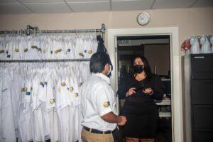 Inside the Mike Counsil Plumbing and Rooter office in San Jose