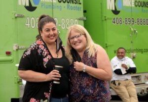 Mike Counsil Plumbing and Rooter employees enjoying taco Tuesday